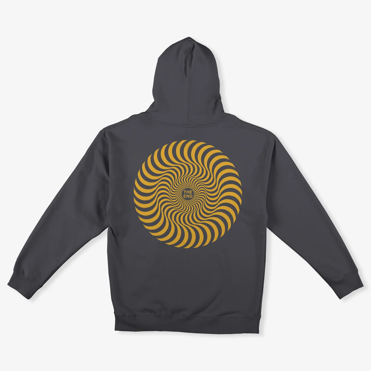 Classic Swirl Zip Up (Charcoal/Yellow) - Image 2