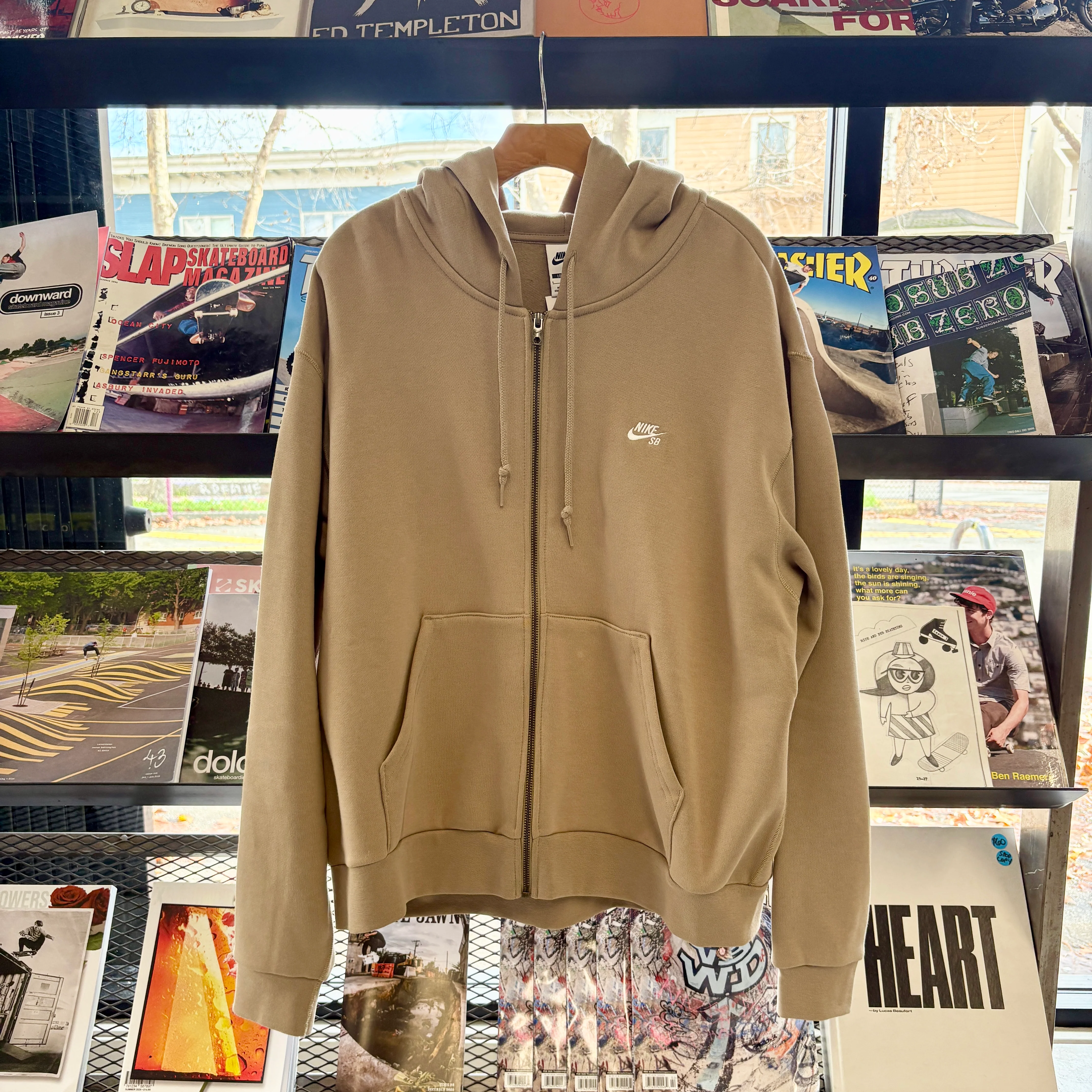 Nike Sb Fleece Zip Up (Tan)