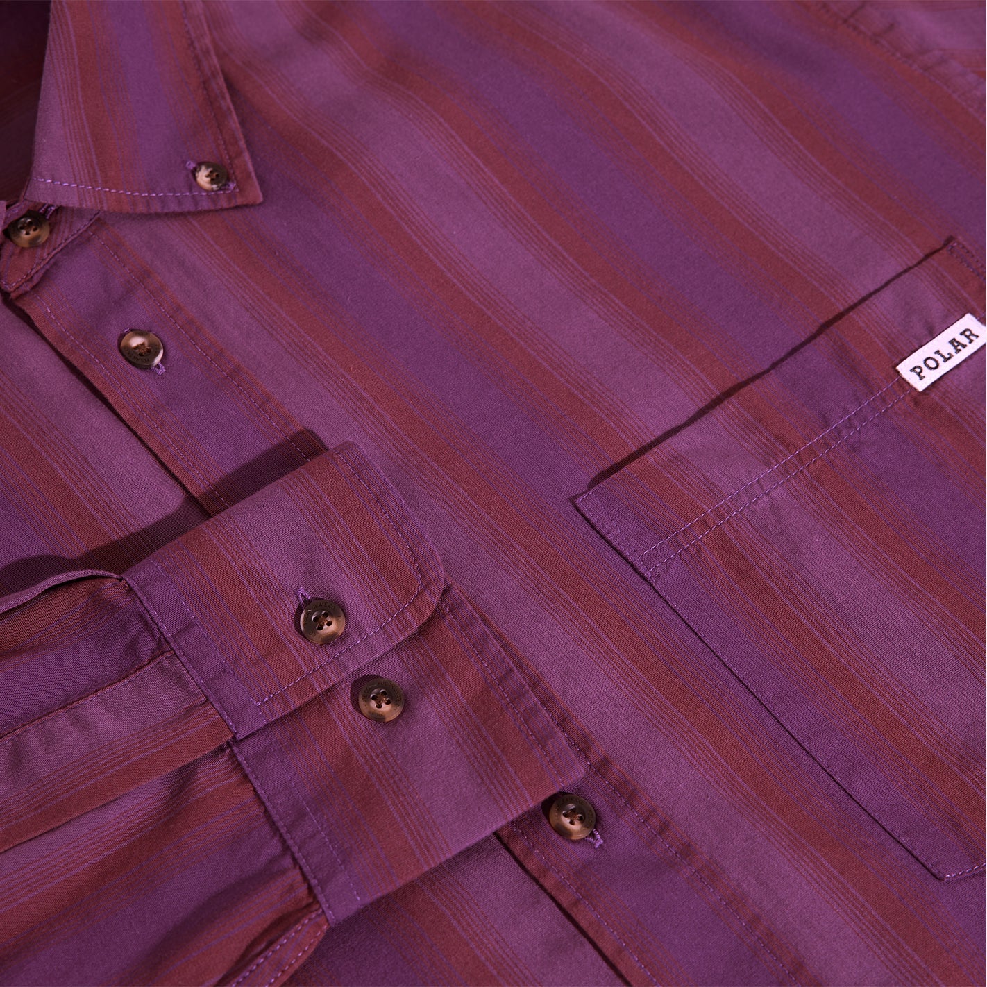 Ben LS Shirt (Purple Stripe) - Image 3