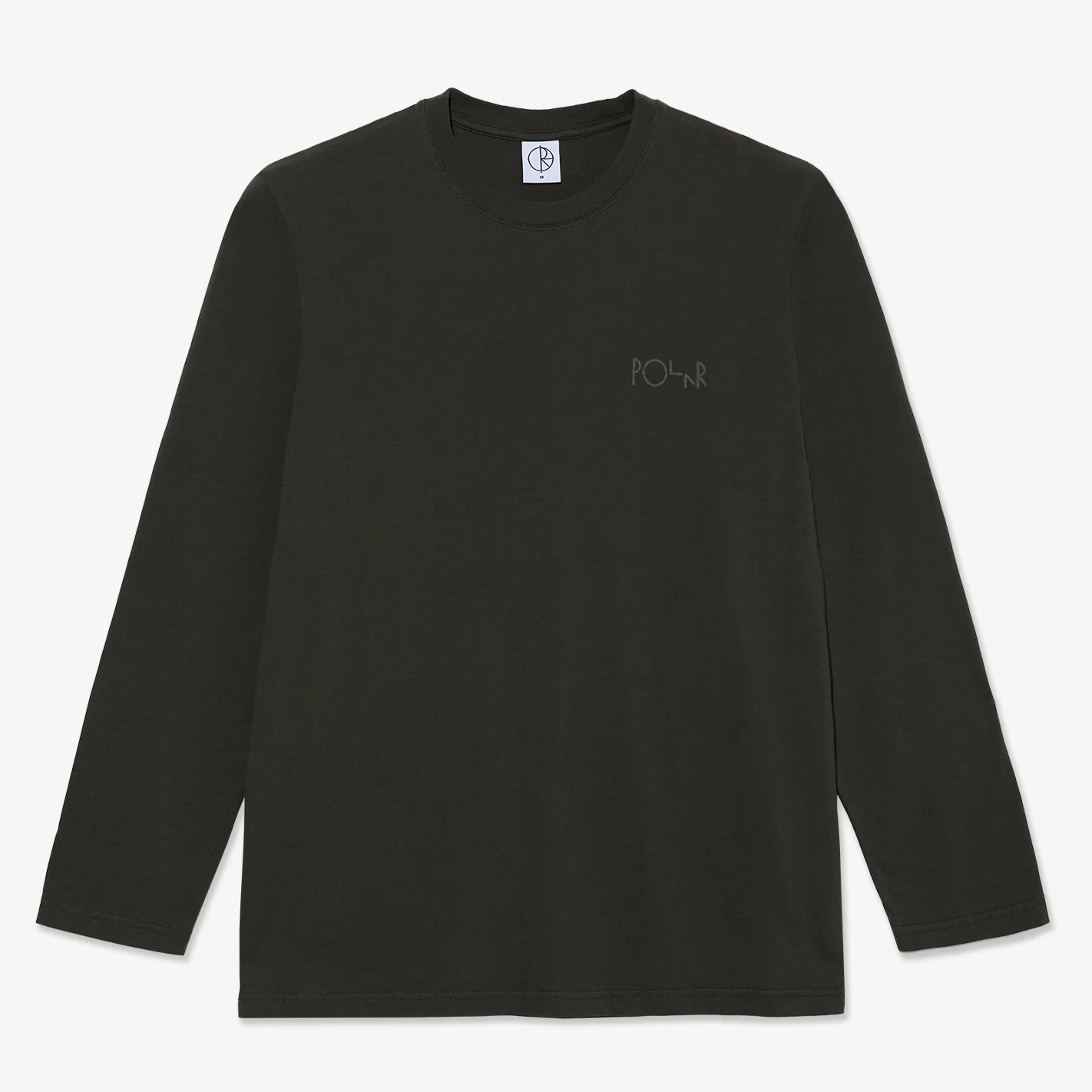 Steve LS Stroke Logo Tee (Dirty Black)