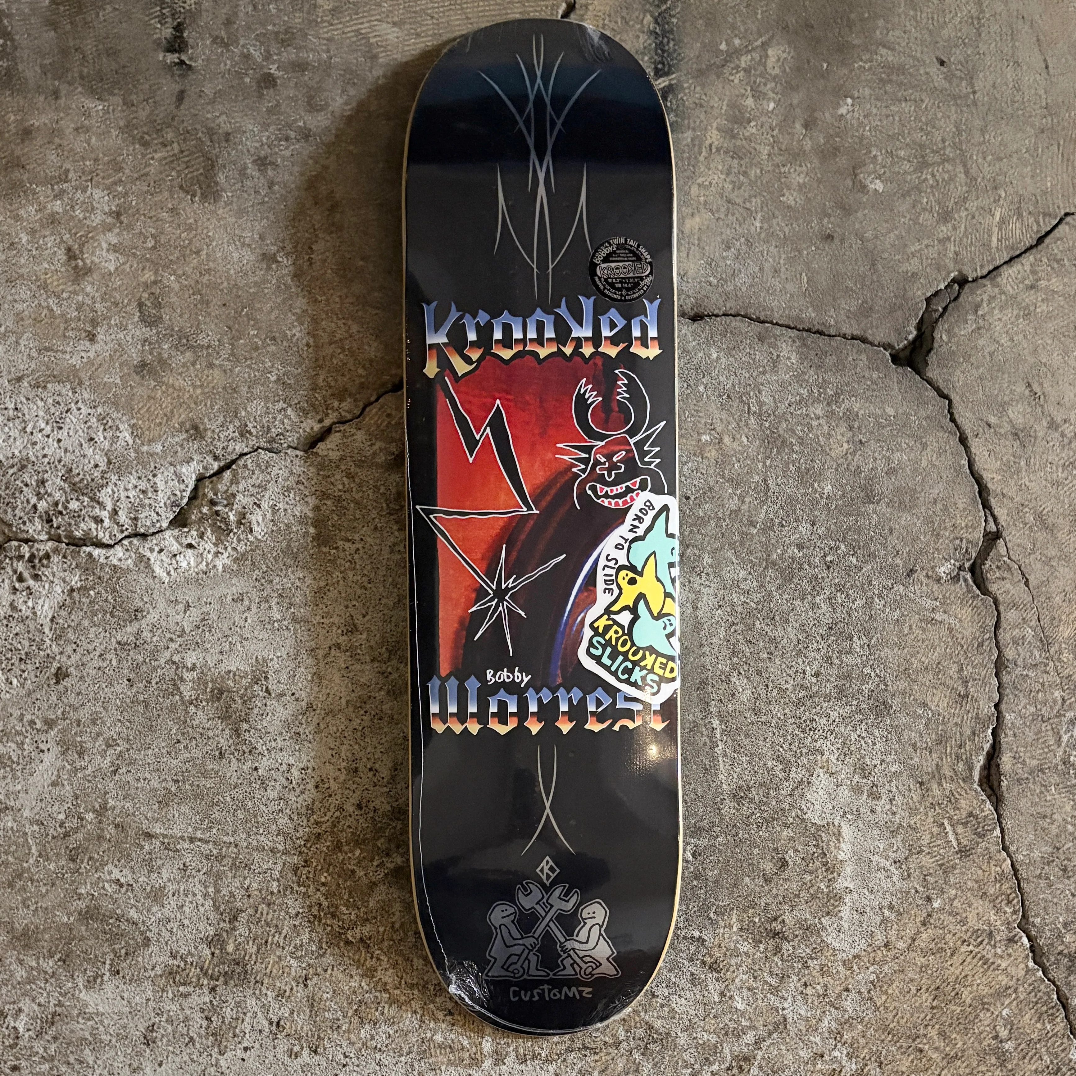 Worrest Chrome Slick Twin Tail Deck 8.38